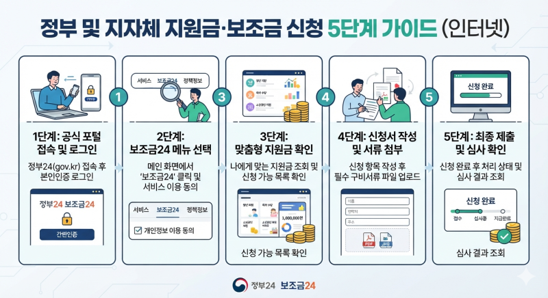 26년 8월 정부·지자체 지원금 총정리: 대상·서류·신청방법 한눈에..
