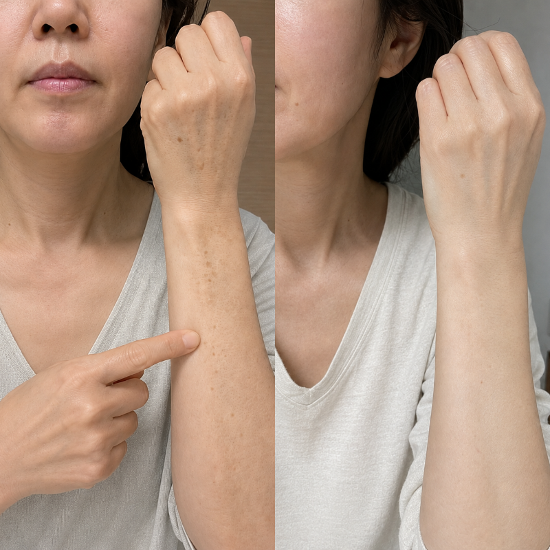 식초, 팩 대신 손등 팔뚝 기미 검버섯 없애는법 확실한 방법