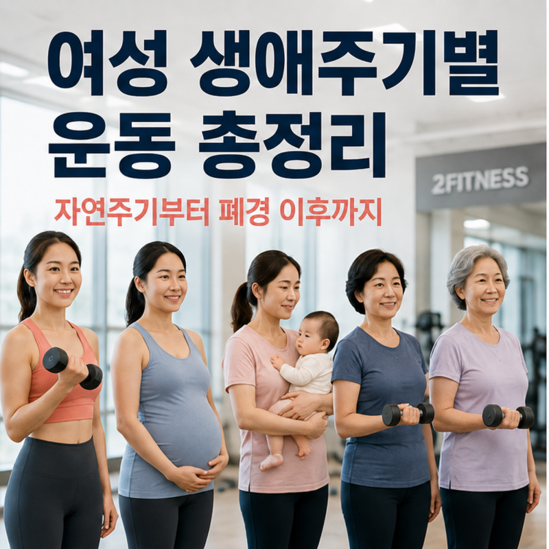 여성 생애주기별 운동 총정리: 자연주기부터 폐경 이후까지