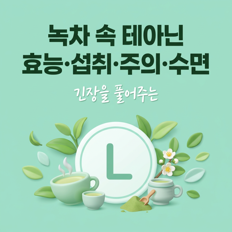 스트레스 영양제 테아닌 효능 수면 부작용 올바른 섭취법