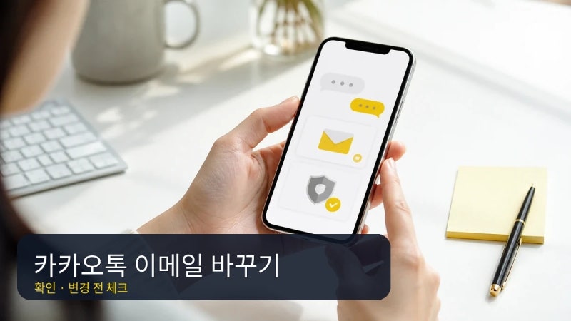 카카오톡 이메일 바꾸기: 앱에서 확인할 순서와 막힐 때 기준