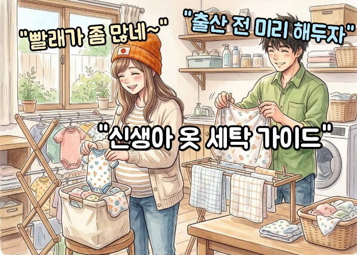 신생아 옷 세탁 방법, 배냇저고리·속싸개·거즈손수건 빨래 가이드