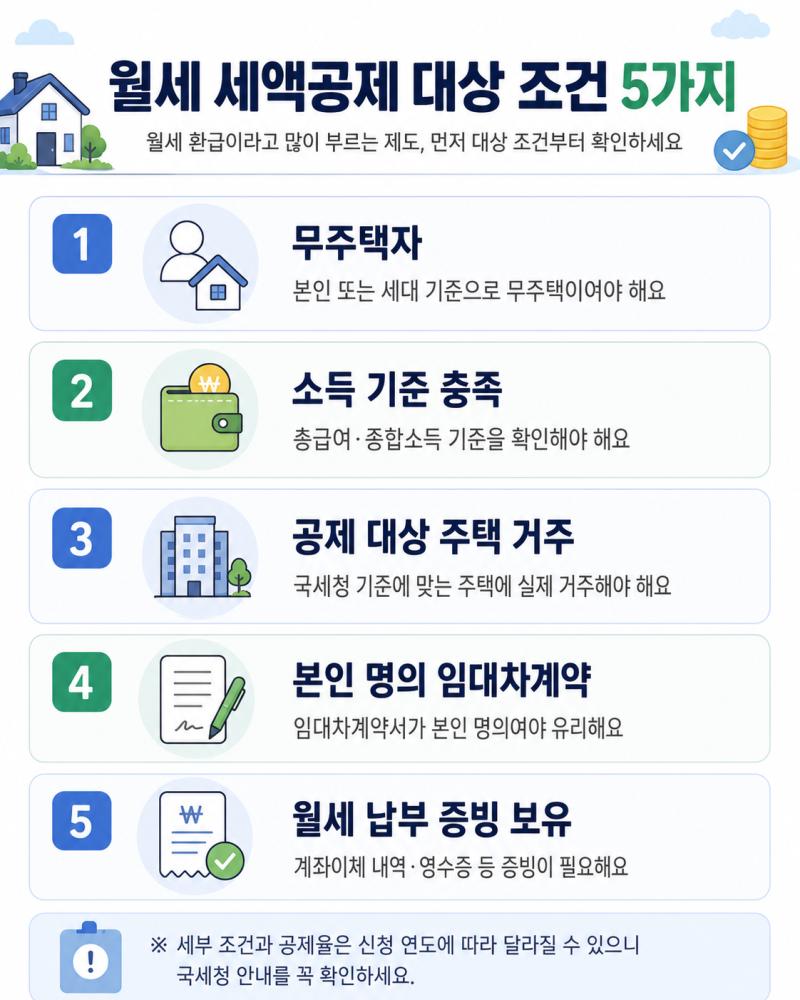 월세 환급,나는 얼마 받을까? 조건·신청방법 총정리