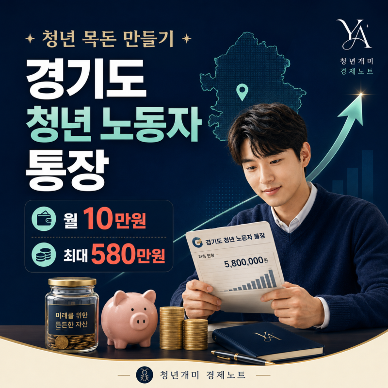 경기도 청년 노동자 통장 2026 신청 전 580만원 계산과 자격