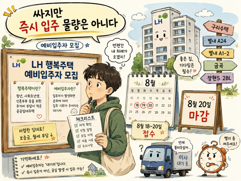 구리·남양주 행복주택 8월 20일 마감, 월세보다 먼저 볼 TCO
