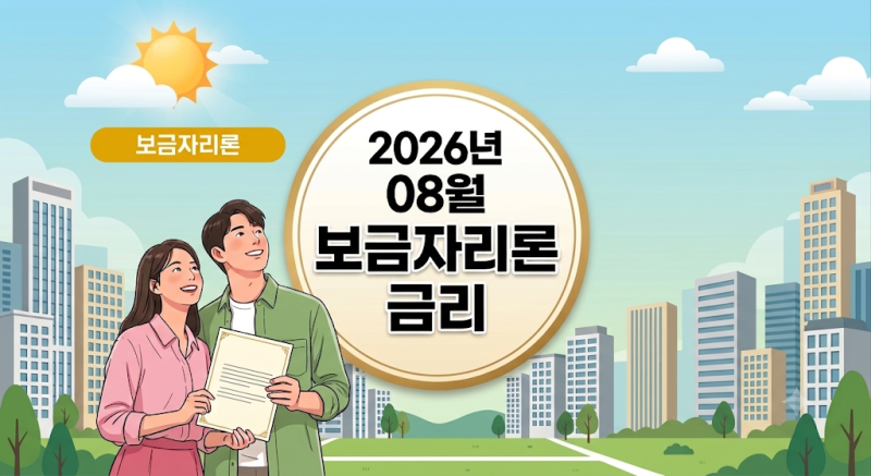 [경제이슈] 8월 보금자리론 금리 결국 동결! 연 4.9%~5.2% 확정 (feat. 규제지역 가산금리 주의보)