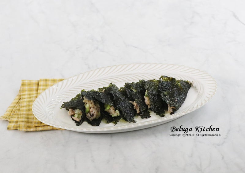 홍진경 오이김밥 레시피 참치 더한 다이어트 김밥 만들기