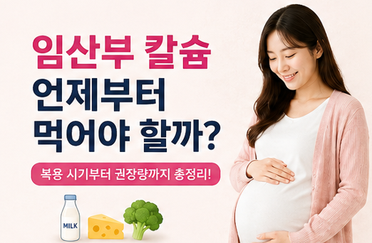 임산부 칼슘 언제부터 먹어야 할까? 복용 시기부터 권장량까지 총정리
