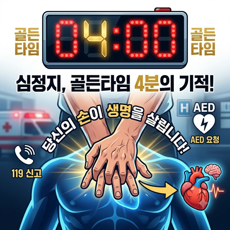 심정지 골든타임, 쓰러진 뒤 4분이 갈랐다