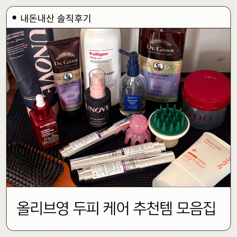 탈모 초기 증상 겪은 두피 집착녀의 올리브영 두피케어템 내돈내산 솔직후기