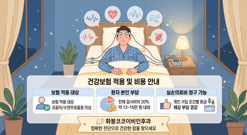 [울산 화봉코코이비인후과] 수면다원검사 건강보험 적용 기준 및 비용 총정리