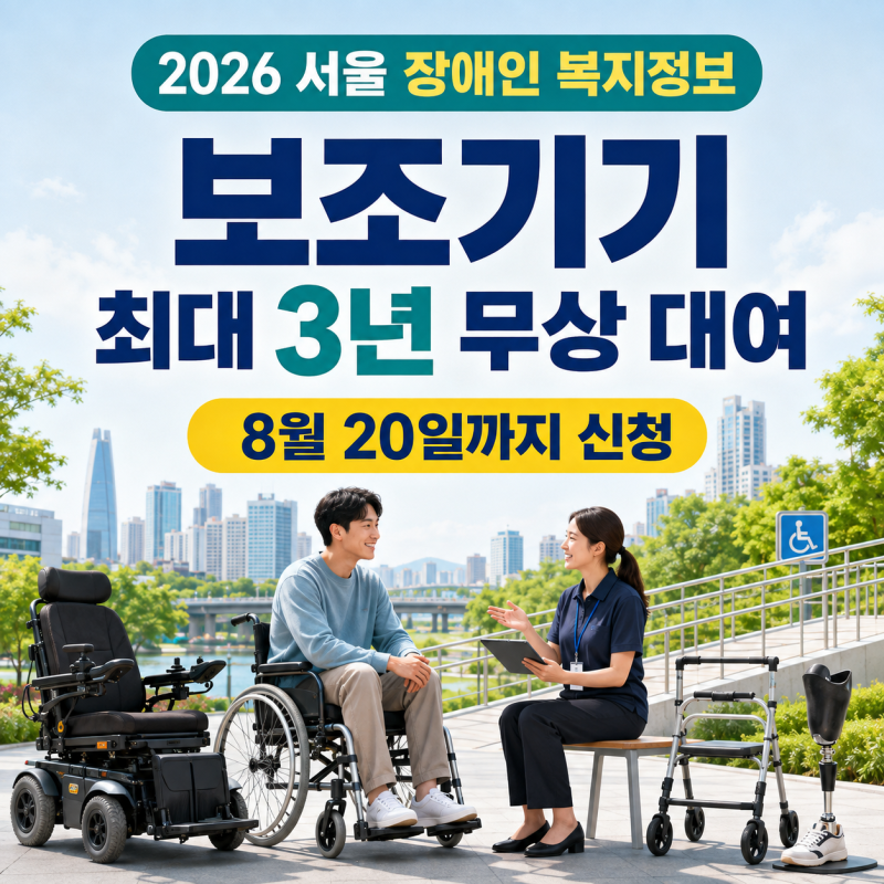 2026 서울 장애인 보조기기 지원｜최대 3년 무상 대여, 영등포 신청방법