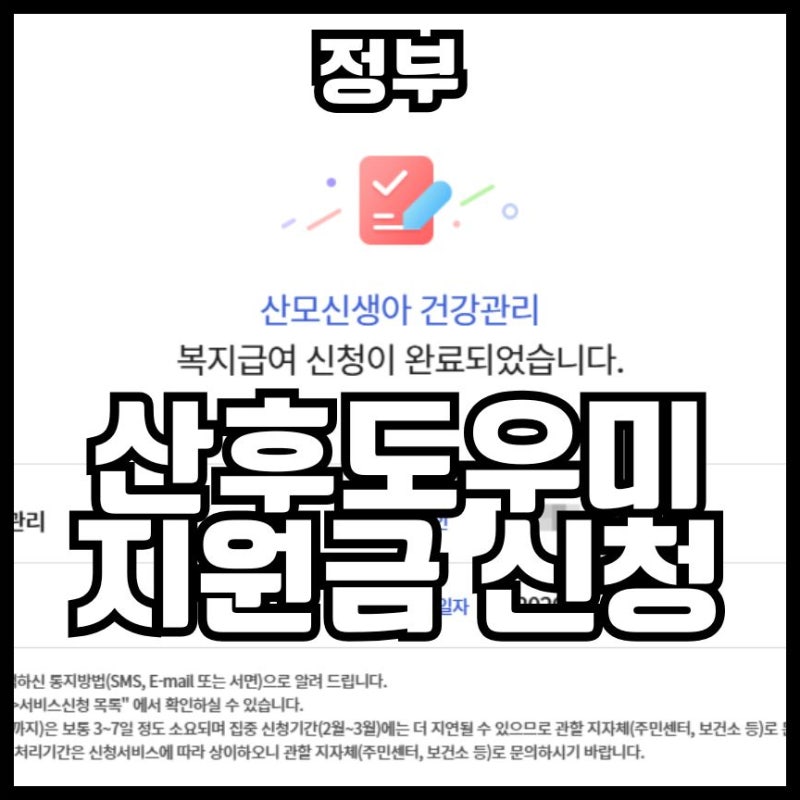 산모신생아 지원금 신청방법 | 산후도우미 유형, 지자부담금 얼마?