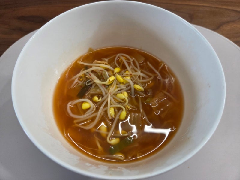 초간단 해장 자취 요리 김치콩나물국 레시피 끓이는 법