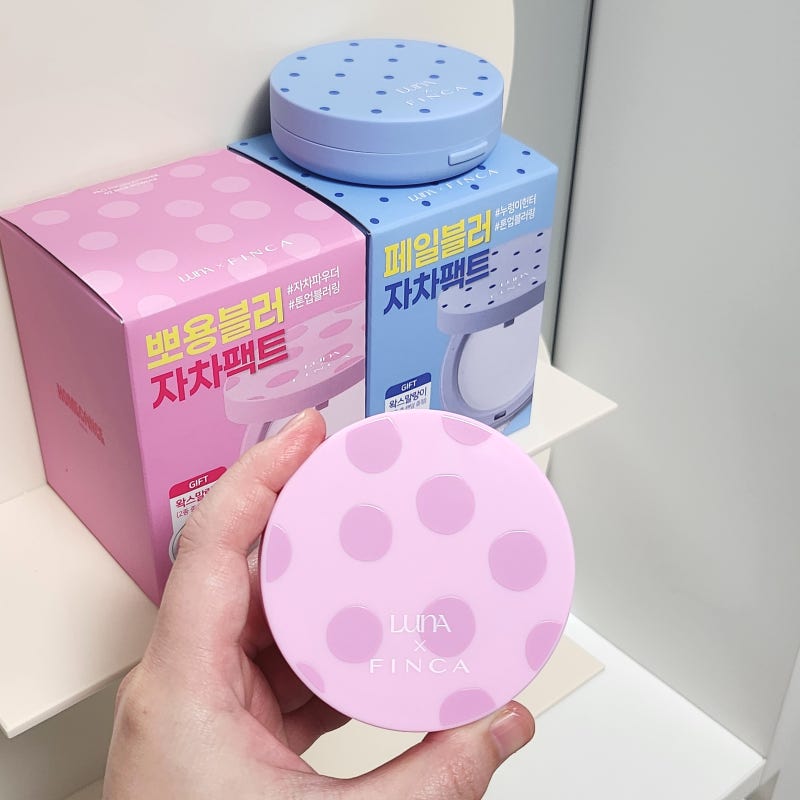 올리브영추천템 루나 포토 피니셔 파우더팩트 핀카 콜라보, 피니쉬파우더로 딱!