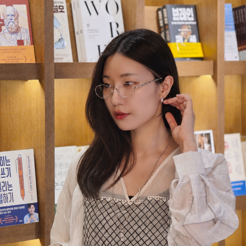 가벼운 초경량 안경테 브랜드 슬릭스틸 커배쳐 여자 긱시크안경 추천