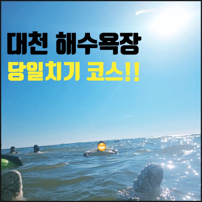 [대천해수욕장] 당일치기 코스 및 필수 준비물 총 경비 (ft. 캠핑장, 파라솔 가격정보)