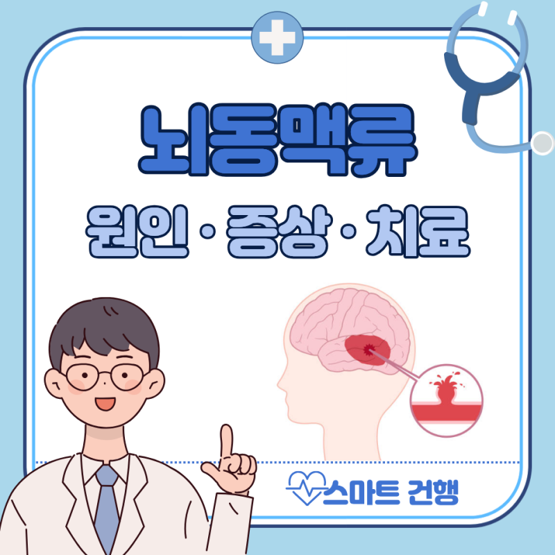 뇌동맥류 증상, 원인, 검사, 치료, 수술 시술