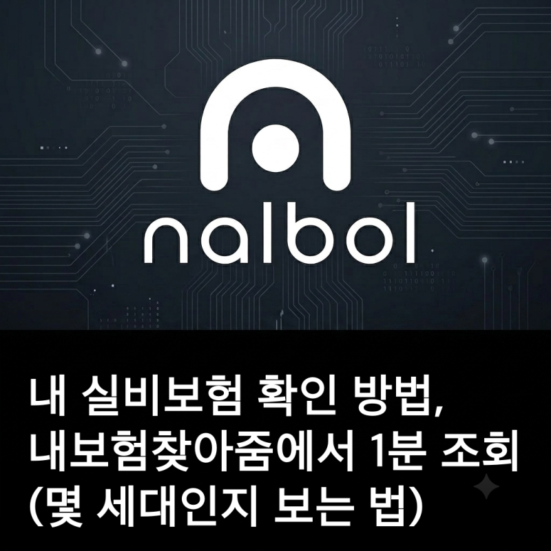내 실비보험 확인 방법, 내보험찾아줌에서 1분 조회 (몇 세대인지 보는 법)