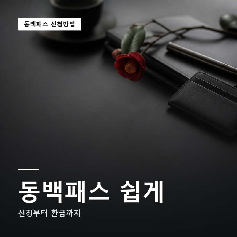 동백패스 신청방법 환급일 환급금 확인하기