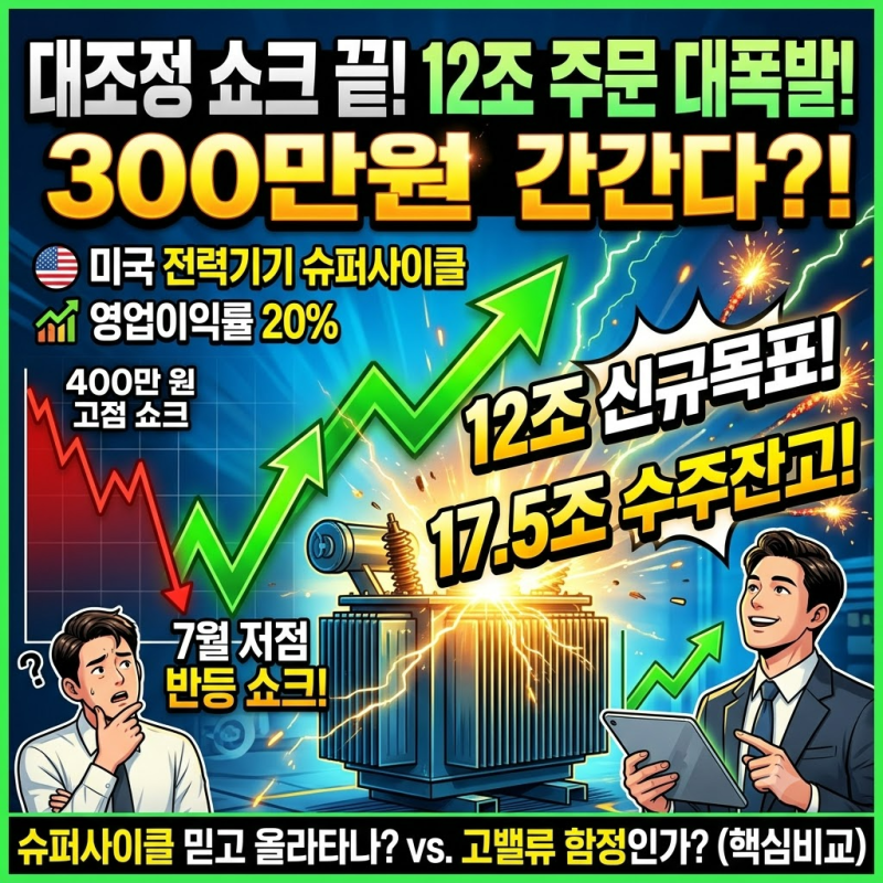 효성중공업 주가, 300만원 다음은?
