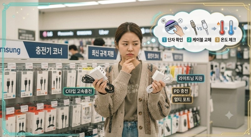 휴대폰 충전 안 된다고 서비스센터 가기 전에 확인하세요
