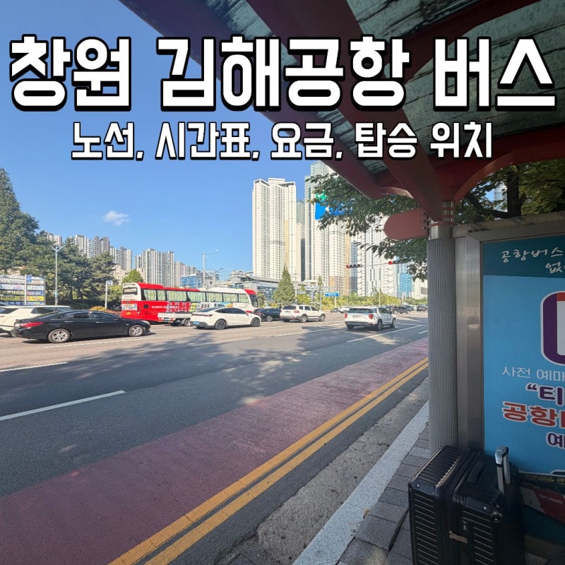 창원 김해공항 리무진 버스 시간표 타는 곳 예매 방법 요금(26년 8월 기준)