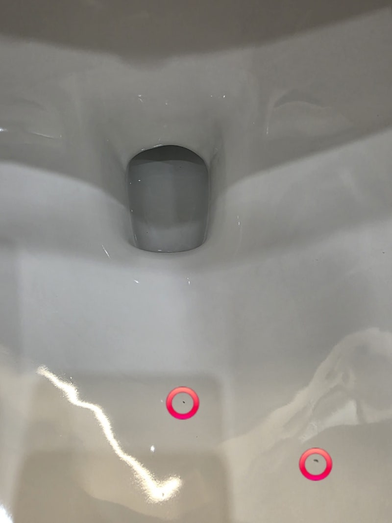분당 변기 표면 복원, 검은 찍힘 스크래치 제거 전후 비교ㅣ삼부아파트