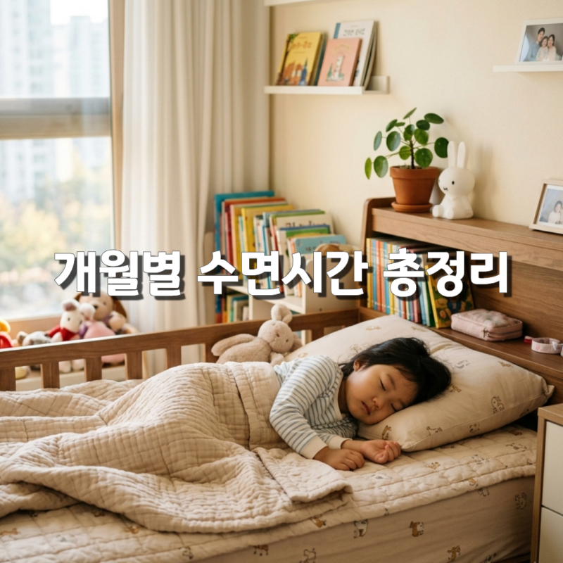 개월별 아기 수면시간 한눈에! 낮잠·밤잠까지 완벽 정리
