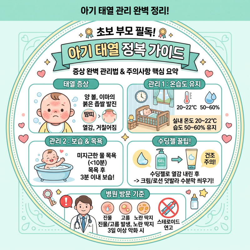 아기 태열 수딩젤만 바르면 큰일나는 이유와 올바른 보습 꿀팁