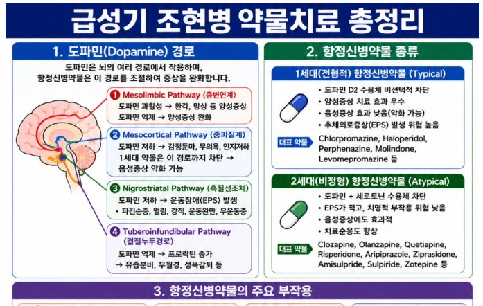 [정신간호학] 14. 조현병(정신분열증) 약물 치료