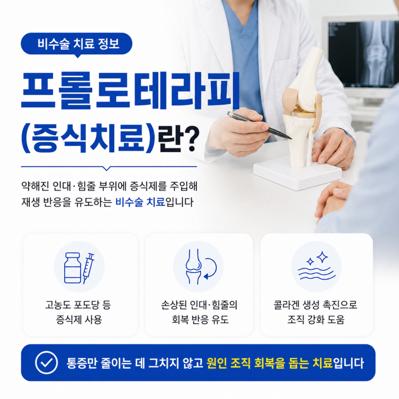 은평구 정형외과 어깨·무릎 통증 관리법, 프롤로테라피 주사 치료 총정리