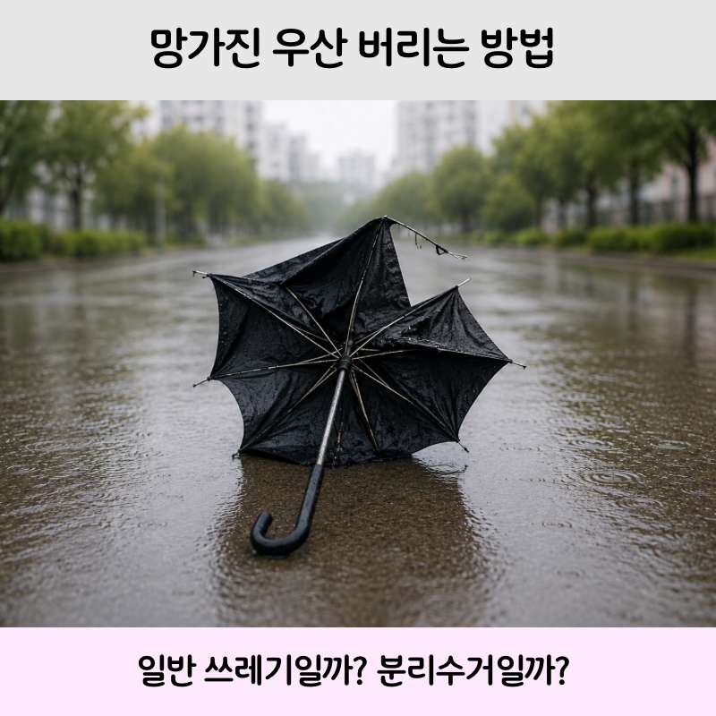 우산 버리는 방법 | 일반쓰레기일까? 분리수거부터 종량제까지 총정리