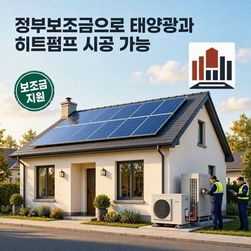 정부지원금 태양광과 히트펌프 보조 사업 동시에 받을 수 있는지?