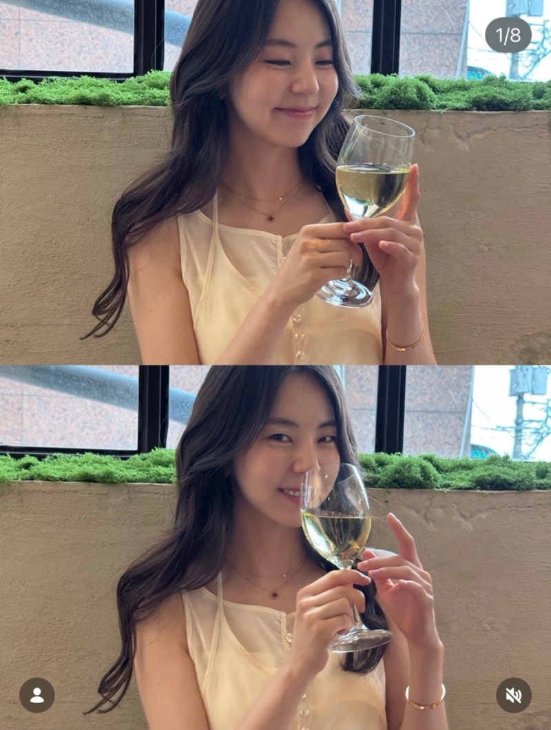 안소희의 애착템 반클리프 레드 목걸이 패션 코디는!?