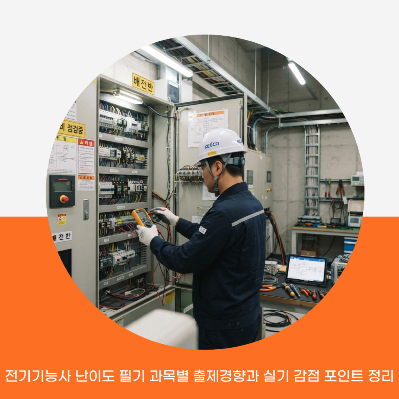 전기기능사 난이도 필기 과목별 출제경향과 실기 감점 포인트 정리