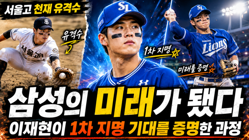 “서울고 천재 유격수가 삼성의 미래가 됐다” 이재현이 1차 지명 기대를 증명한 과정(연봉/....