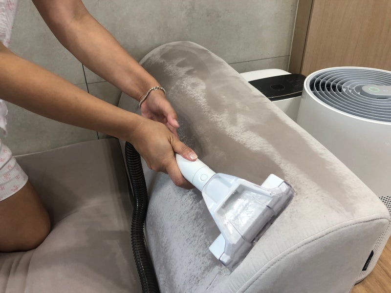 습식청소기로 패브릭 쇼파 물청소 직접해본 후기