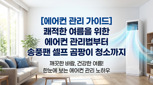 [에어컨 관리 가이드] 쾌적한 여름을 위한 에어컨 관리법부터 송풍팬 셀프 곰팡이 청소까지