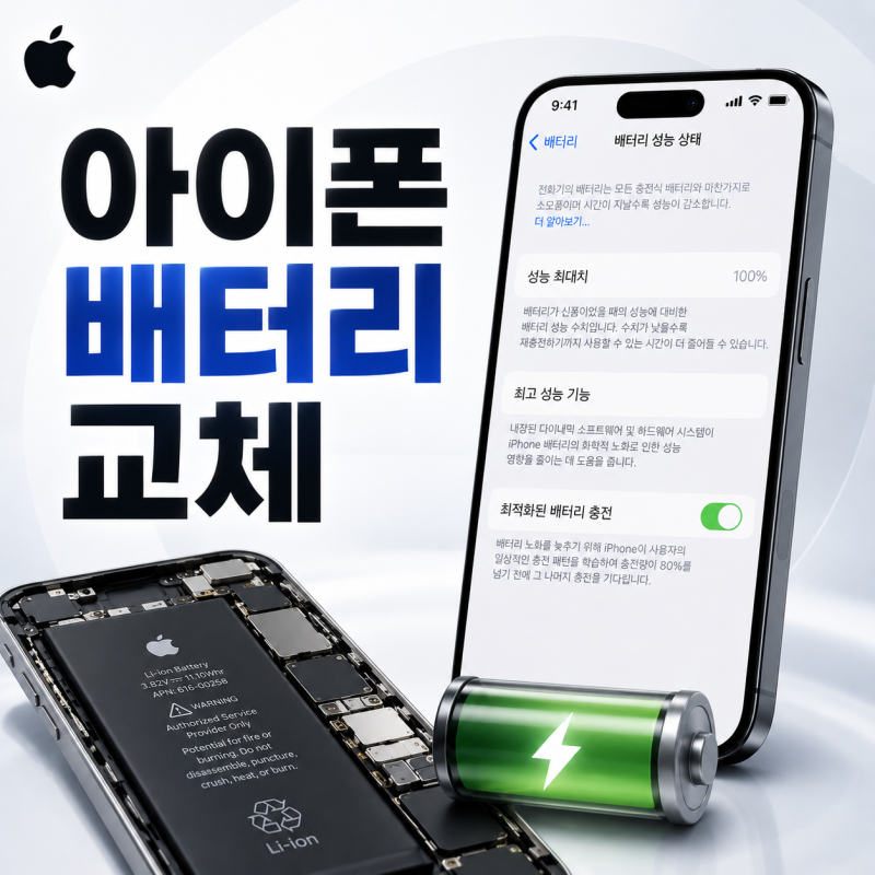아이폰 배터리 교체 비용은? 성능 확인 후 바꿔야 할 시기 정리
