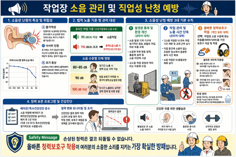 35. 작업장 소음 관리 및 직업성 난청 예방