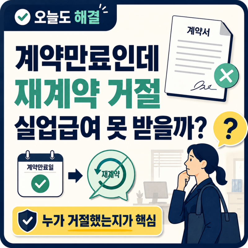 계약직 재계약 거절｜임금이 줄어도 실업급여를 못 받을까