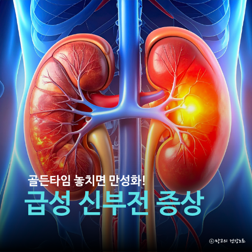 소변량 급감 전신 부종? 급성 신부전 증상 원인 치료법 및 신장 건강 관리법