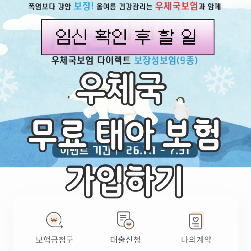 임신 무료 태아보험 우체국 보험 가입 방법 우체국 잇다 보험 어플 활용