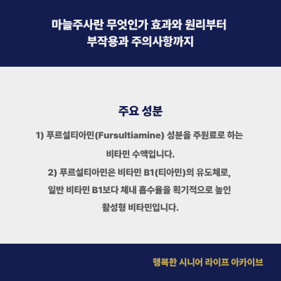 마늘주사란 무엇인가 효과와 원리부터 부작용과 주의사항까지