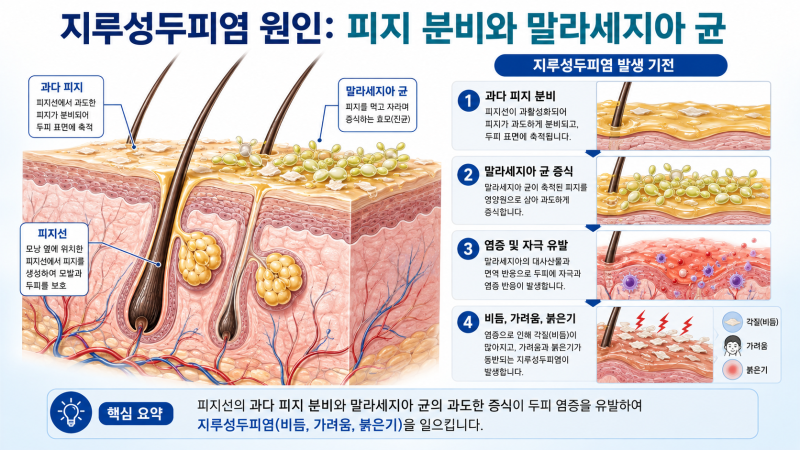 2026 지루성두피염 증상 초기 징후와 원인별 완화 가이드