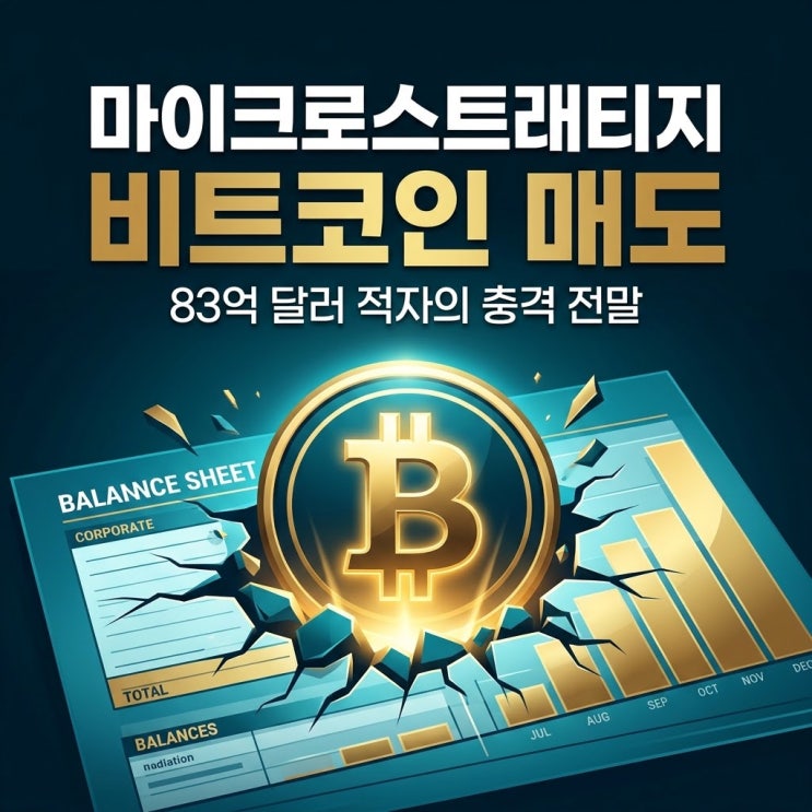 마이크로스트래티지 <b>비트코인</b> 매도, 83억 달러 적자 충격 전말