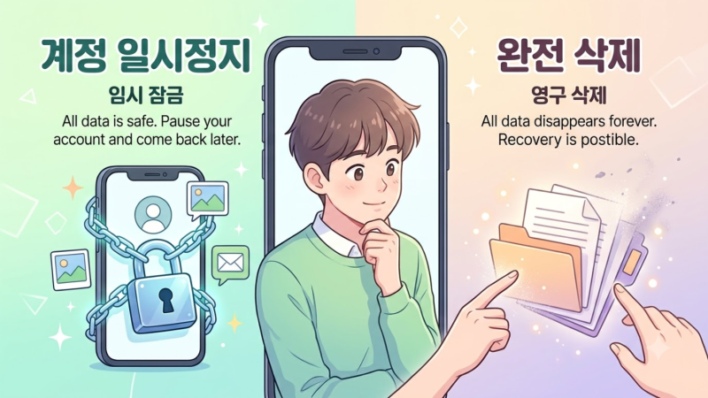 인스타그램 계정 비활성화 및 완전 삭제 방법 완벽 가이드 (2026 최신)