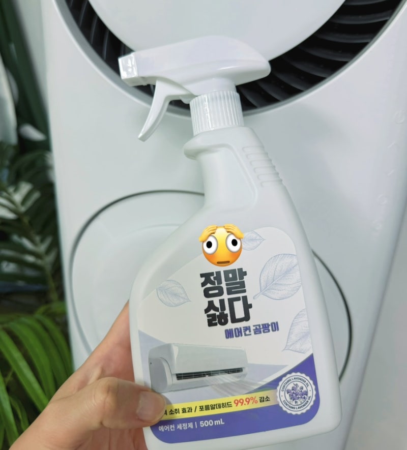 [에어컨 냄새 제거] 정말싫다 에어컨 곰팡이 세정제로 셀프 청소한 후기 ✨