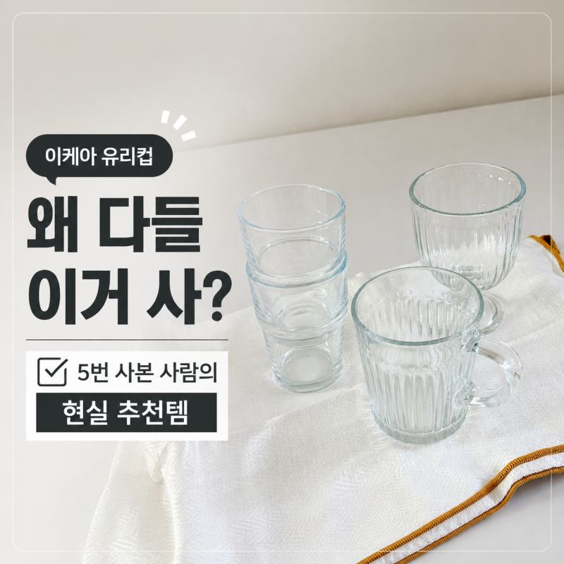 이케아 유리컵 왜 다들 이거 사? 5번 사본 사람의 현실 추천템